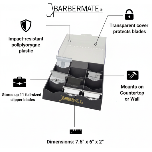 BarberMate Pro Clipper Blade Rack