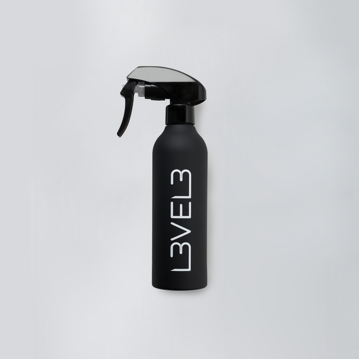 L3VEL3 Rubberized Spray Bottle Black