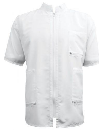 Vincent China Collar Jacket White
