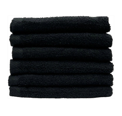 ProTex Luxe3 Towels - 100% Premium Ring Spun Cotton - 16" x 29", 3.0 lb/dz Black