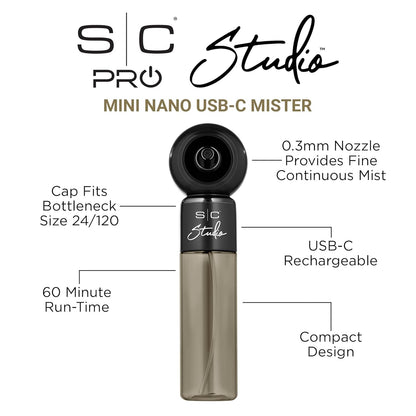 StyleCraft Studio - Mini Nano Mister 4 Fl Oz #SC335B