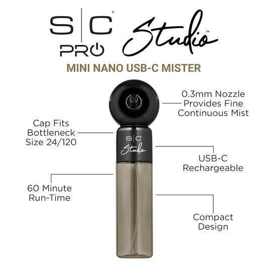 StyleCraft Studio - Mini Nano Mister 4 Fl Oz #SC335B