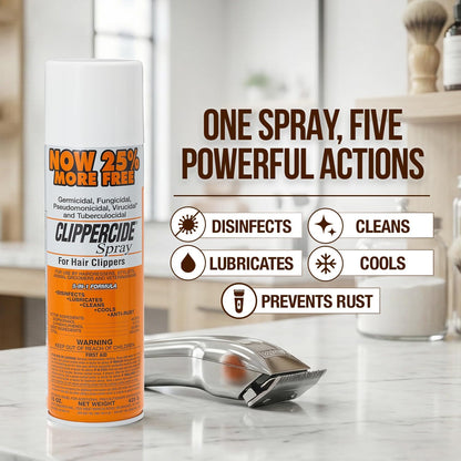 Clippercide Spray Disinfectant (15 oz) 5-in-1 Formula