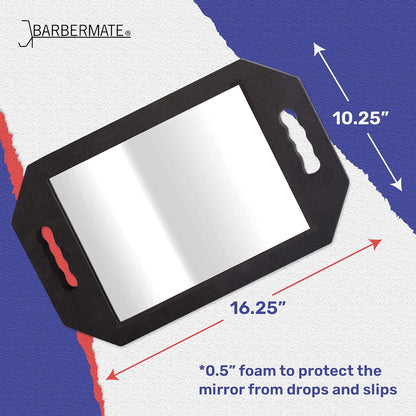 BarberMate Foam Framed Mirror