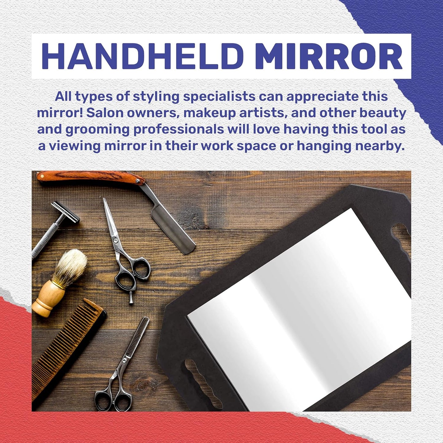 BarberMate Foam Framed Mirror