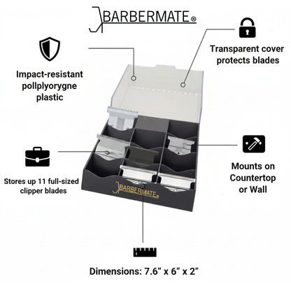BarberMate Pro Clipper Blade Rack
