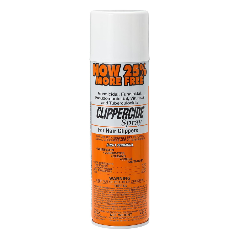 Clippercide Spray Disinfectant (15 oz) 5-in-1 Formula