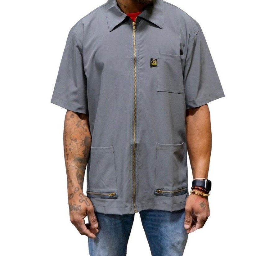 King Midas Barber Jacket Gray