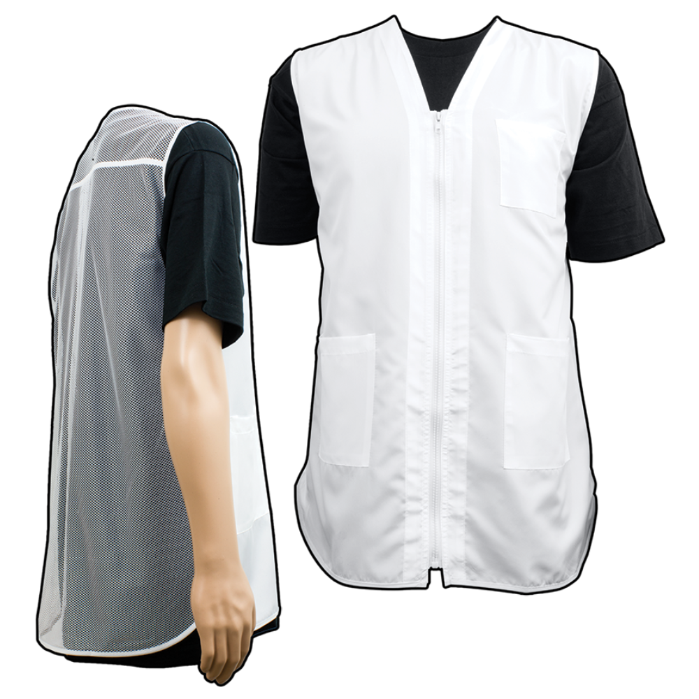 Vincent Mesh Back Vest White