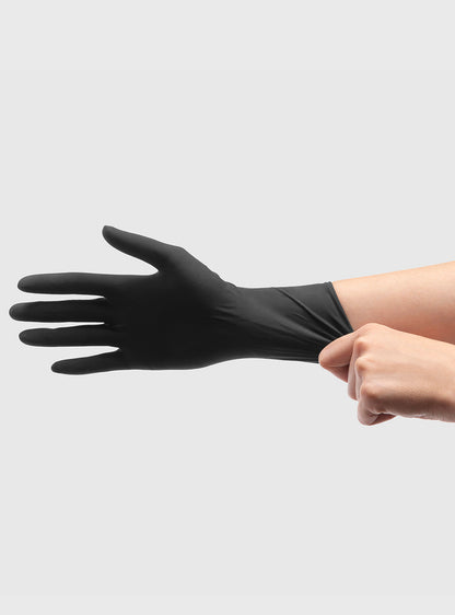 Fromm Reusable Black Latex Gloves - 12 Pack