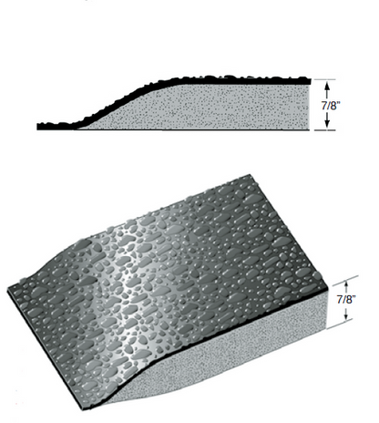 Rhino Hide Salon Barber Mats Semi-Circle 3' X 5' (Multiple Color Options)