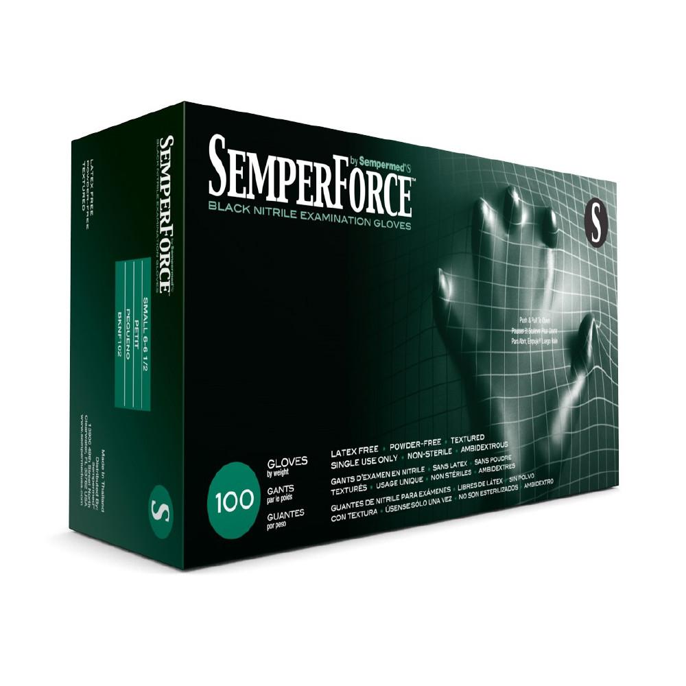 SemperForce Black Nitrile Gloves