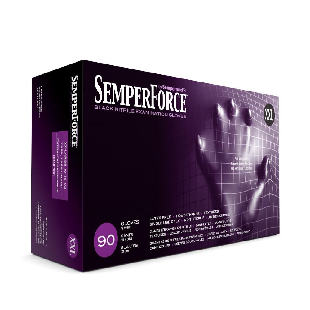 SemperForce Black Nitrile Gloves