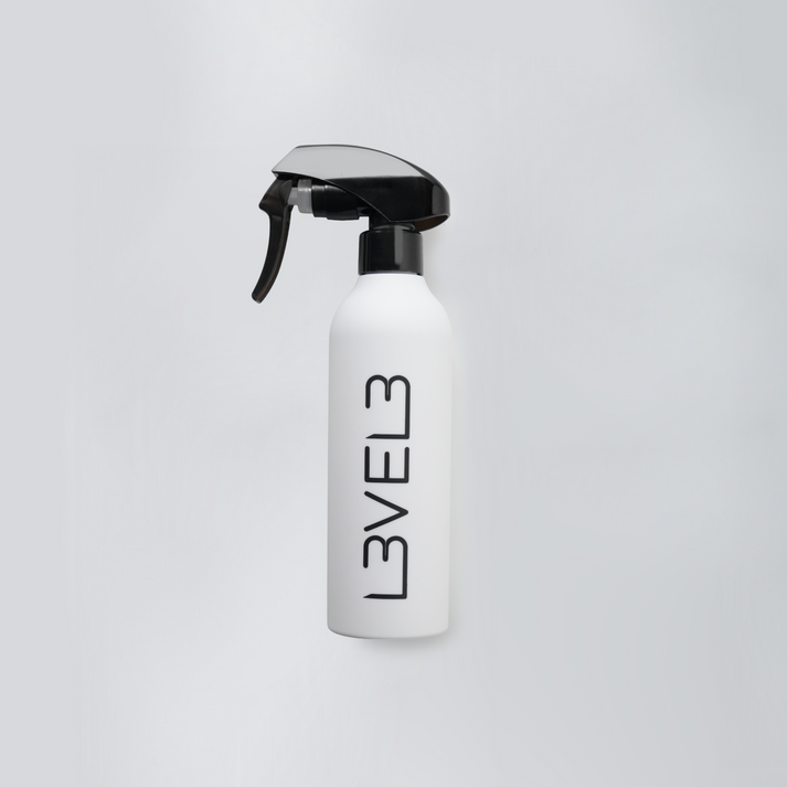 L3VEL3 Rubberized Spray Bottle White